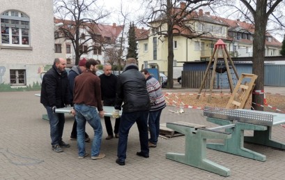 Tischtennisplatten für die Zeppelinkinder